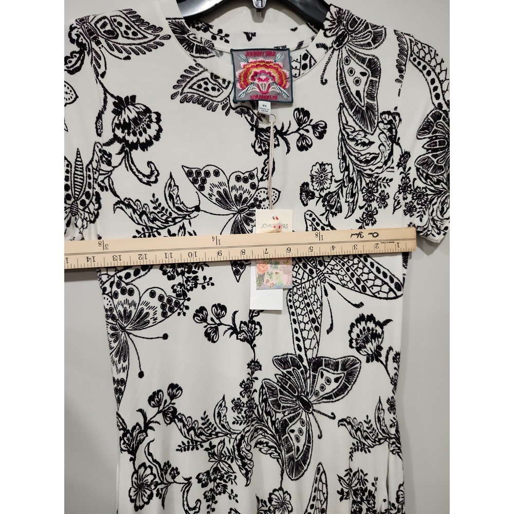 Johnny Was Los Angeles NWT Dress Womens XS Janie Favorite Short Hankerchief Hem - Picture 11 of 16